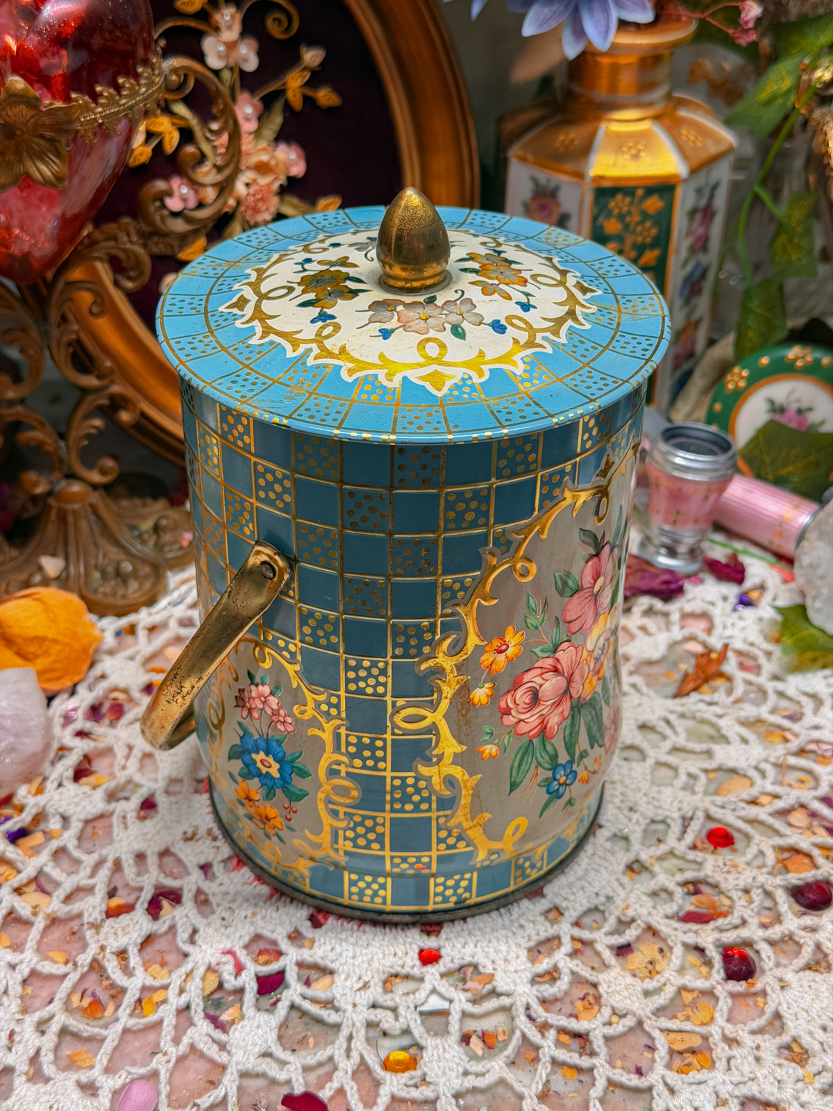 Floral Tin stash✨