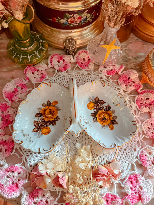 Floral doubled ashtray✨