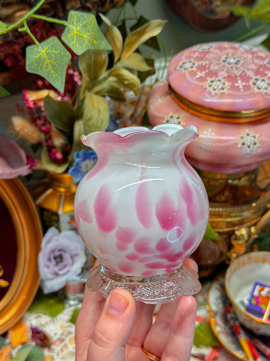 Pilgrim footed glass ashtray or j holder✨