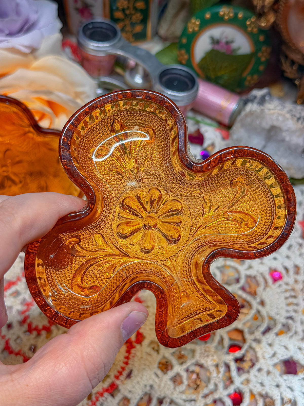 Indiana glass tiara ashtrays✨