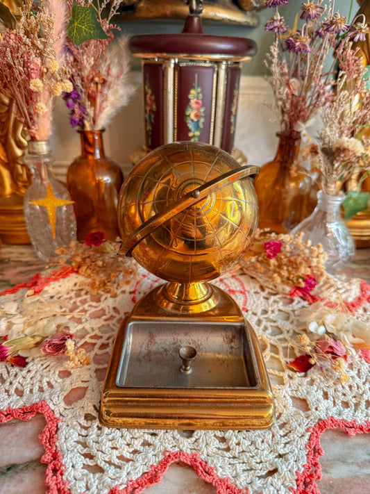 Mid century globe ashtray/joint holder