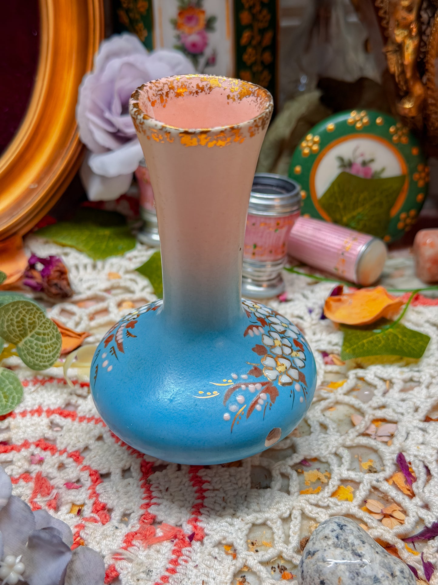 Floral hand painted chillum✨