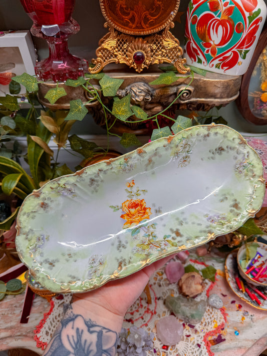 German Floral rolling tray✨