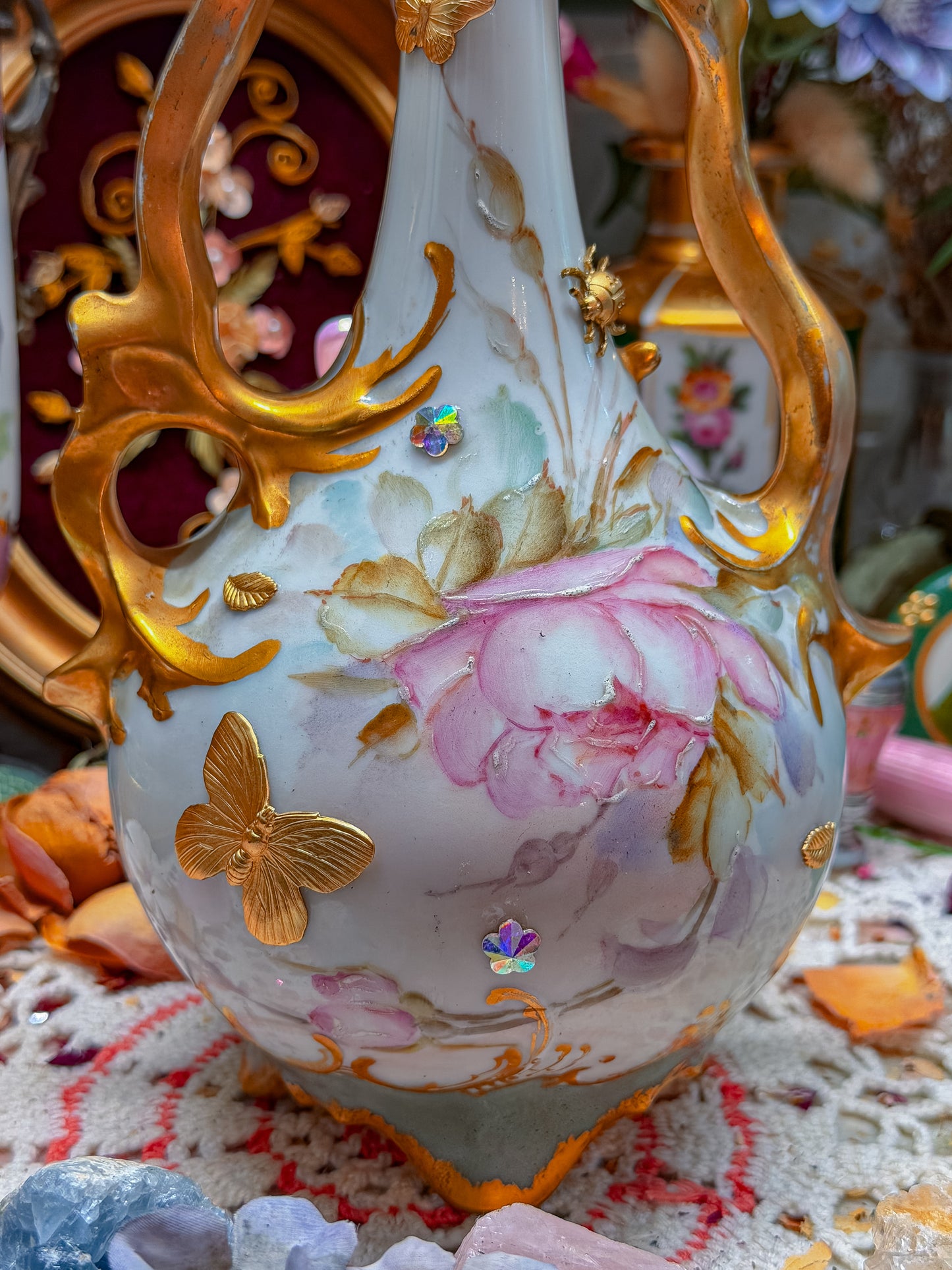 Rare Art Nouveau floral with add ons✨
