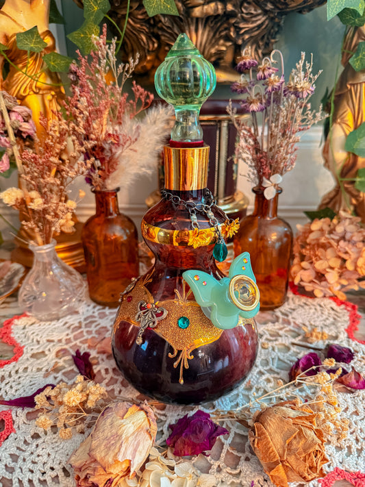 Purple glass bohemian with add ons✨