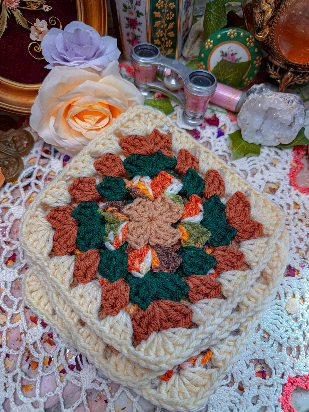 Hand made crochet pot holders✨
