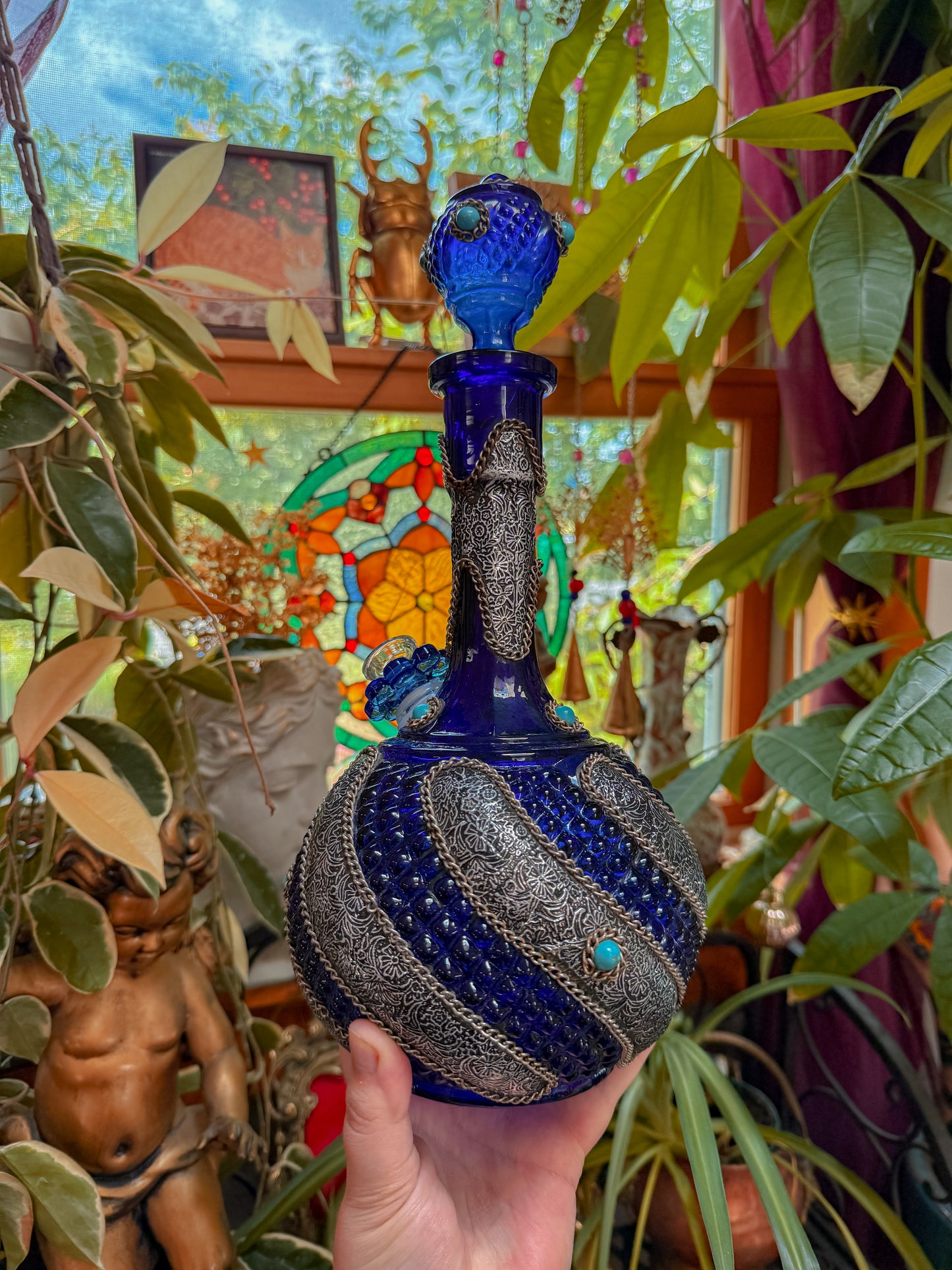 Turkish hammered metal swirl✨