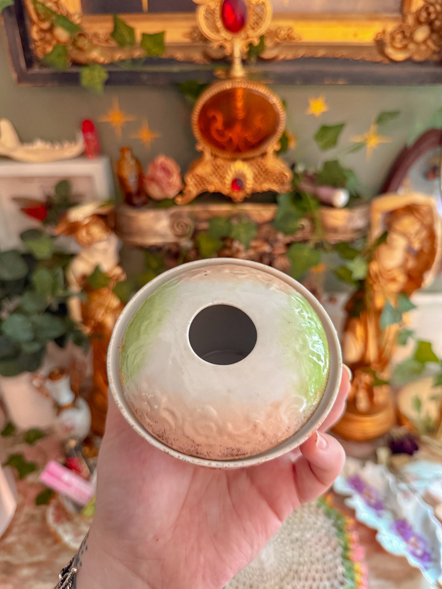 Bavarian lidded ashtray