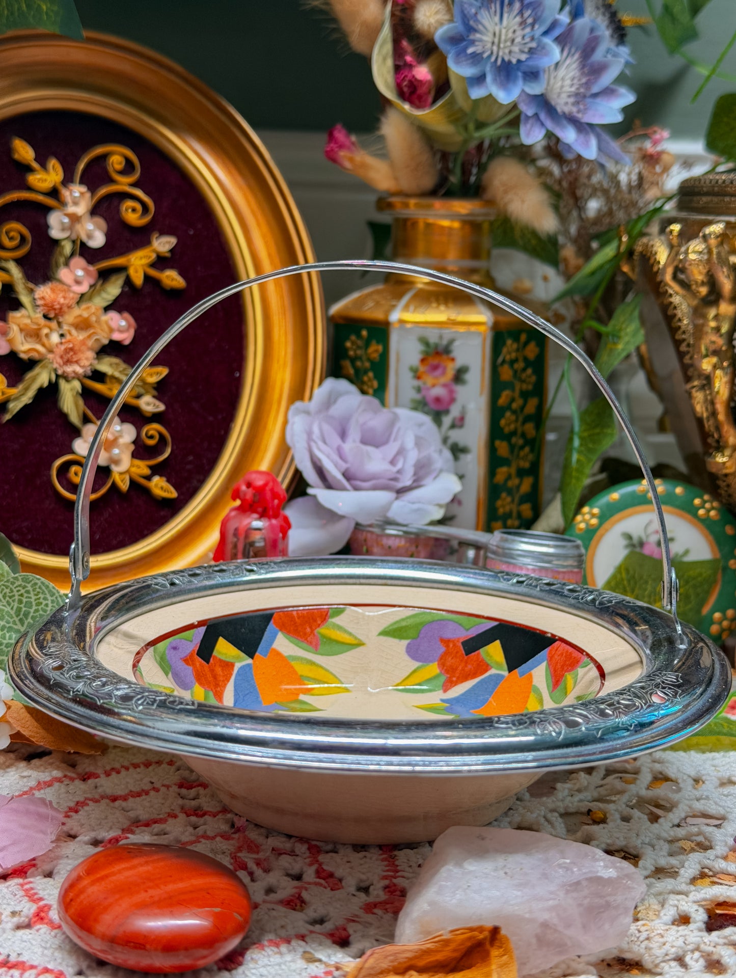 Farberware art deco handled ashtray✨