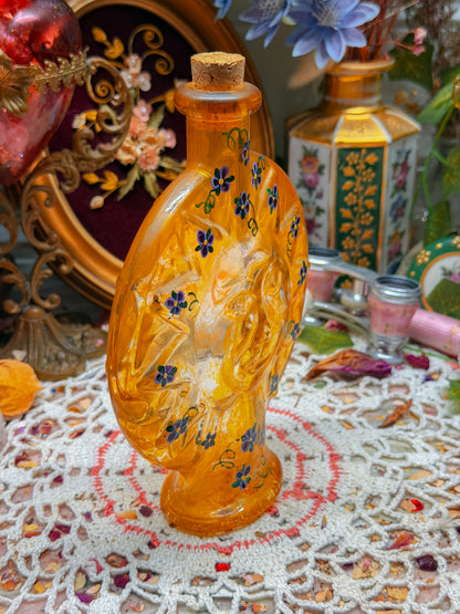 Vintage sun with painted flowers (not a bong)✨