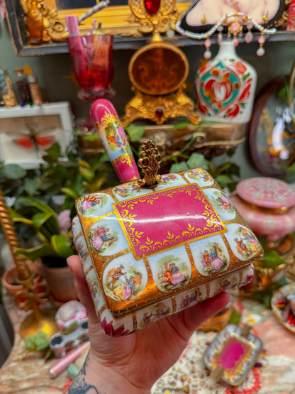 French Limoges handled stash and ashtrays set✨