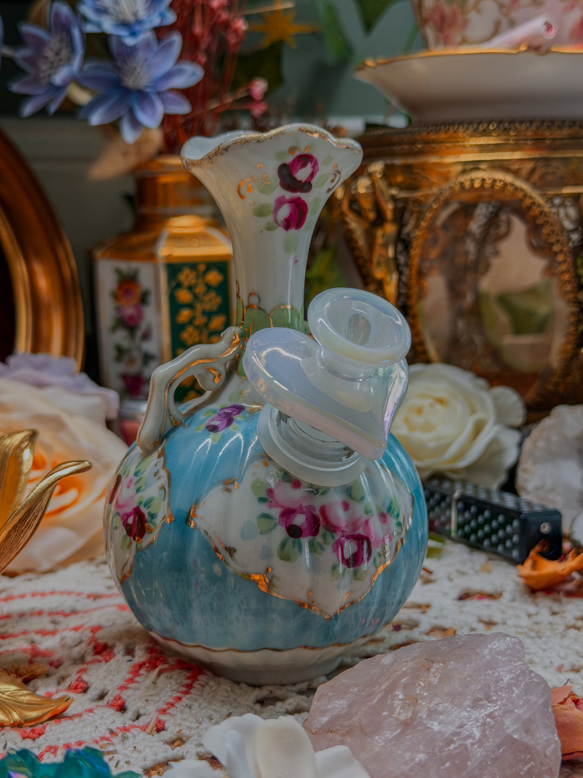 Nippon bong with flower stand Victorian✨