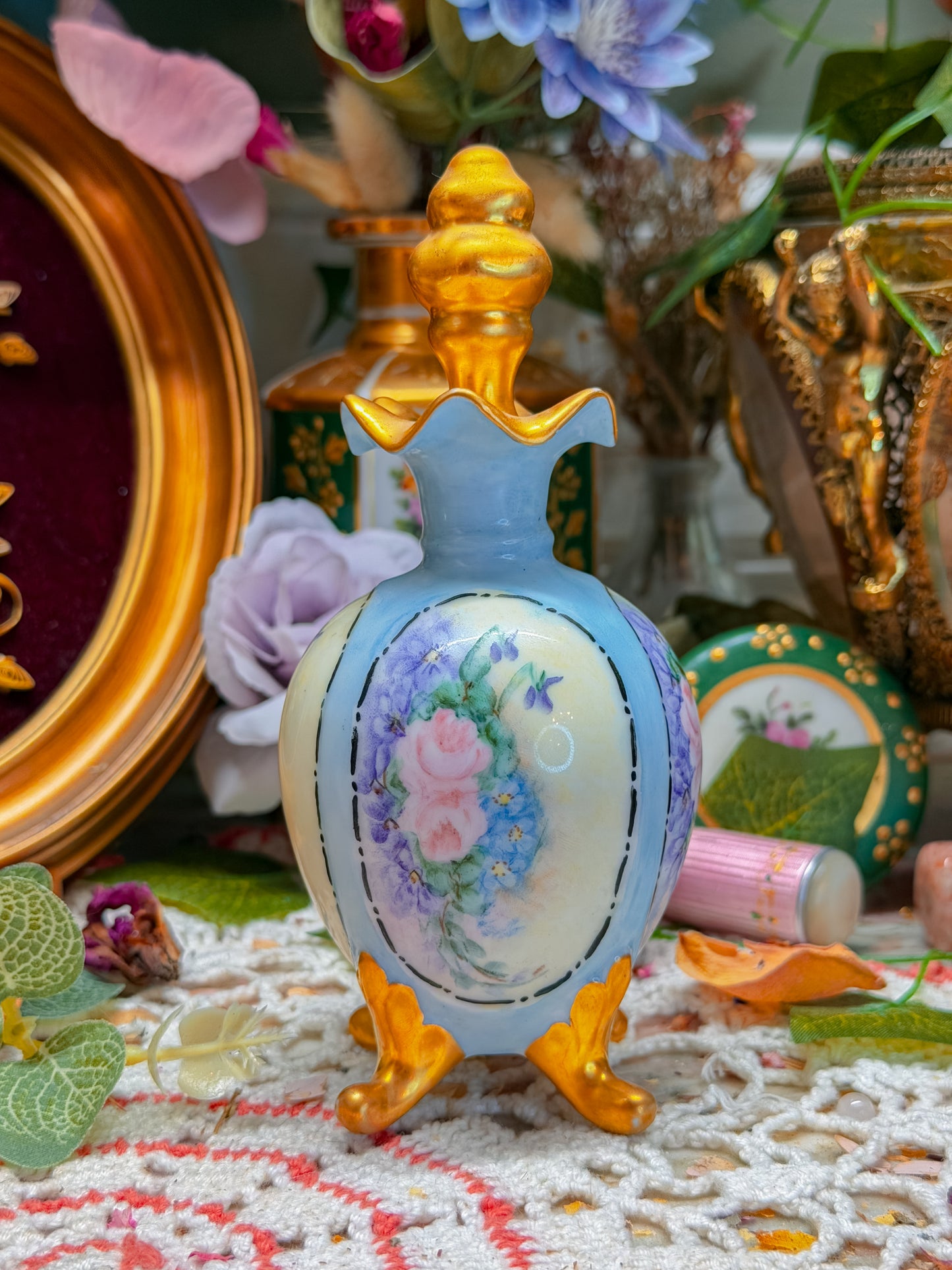 Hand painted Limoges French pipe✨