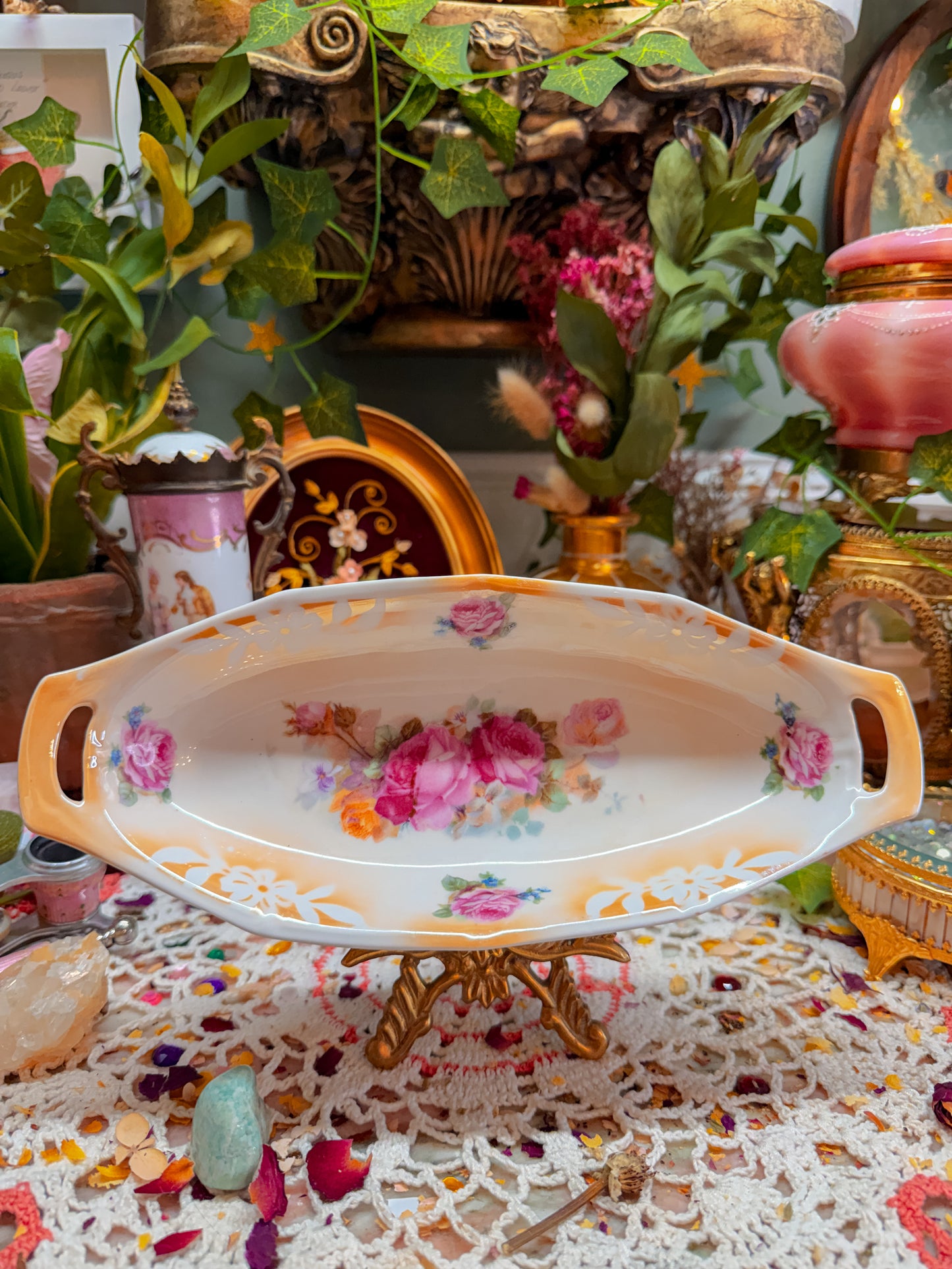 German lusterware dish/tray/ashtray✨