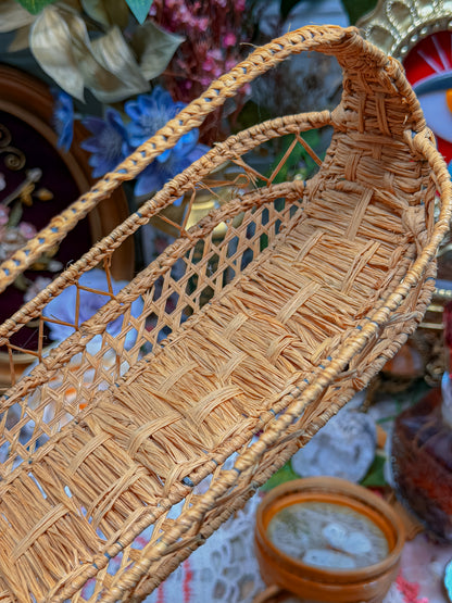 Bamboo and real butterfly coasters and basket✨