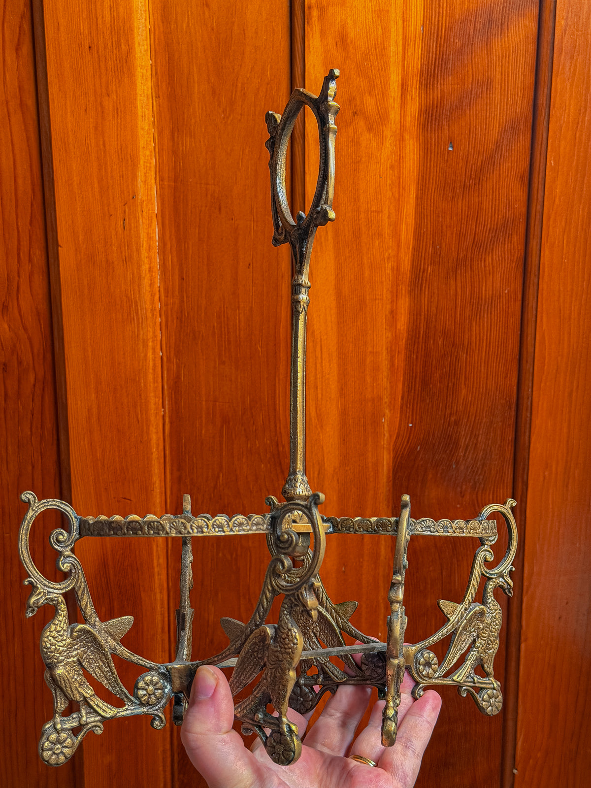 Lovers moon and sun Carnival Cut glass double bong set with cast brass phoenix caddy and add ons (RARE)✨🌛🌞