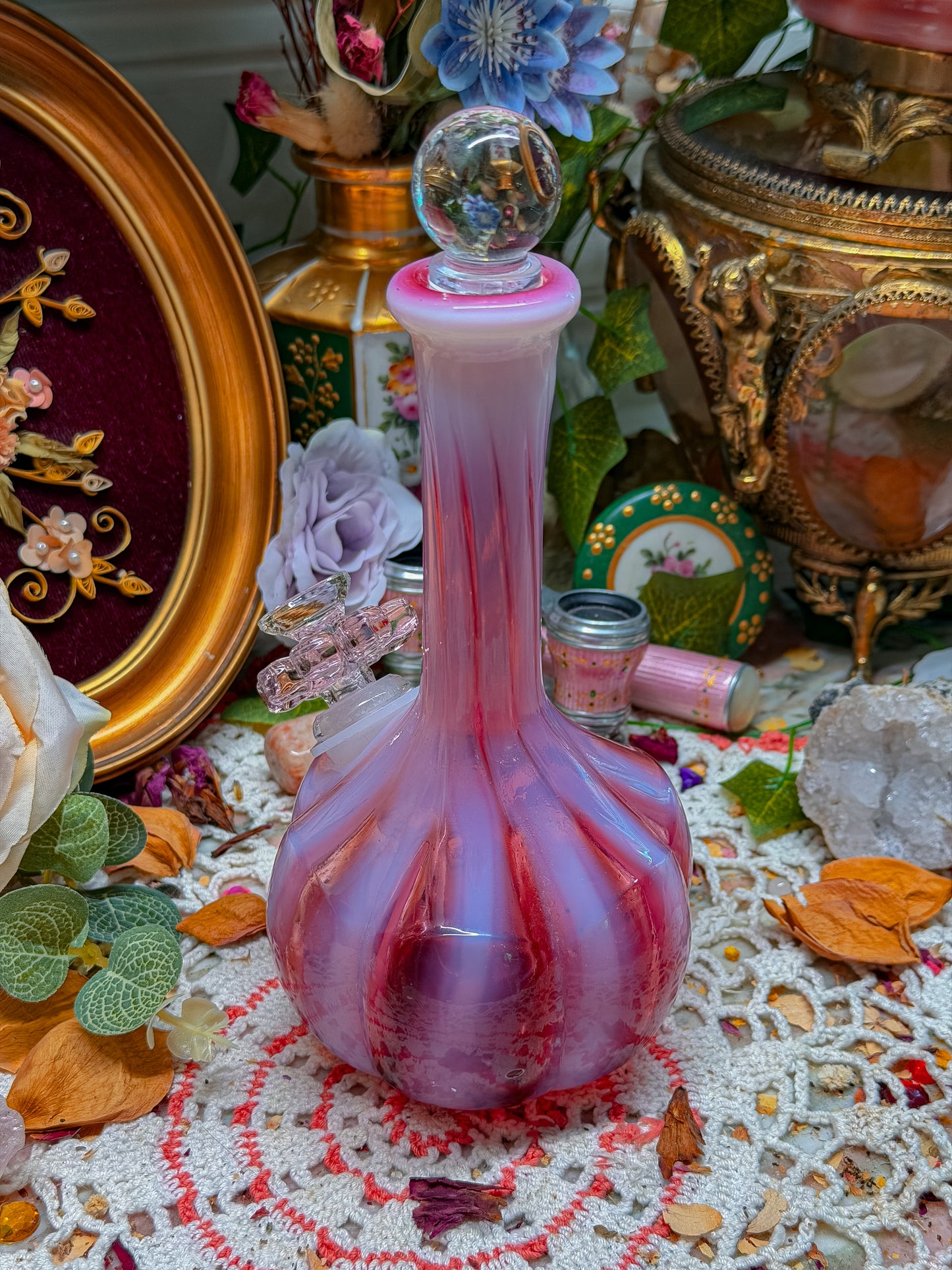Fenton opalescent optic swirl✨
