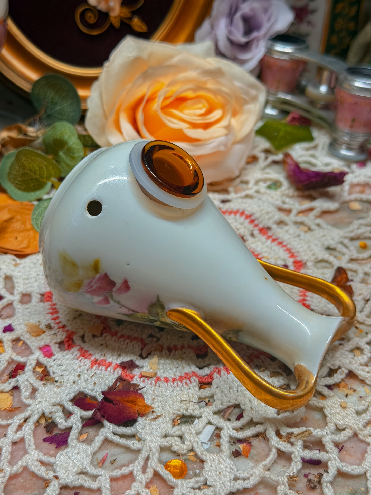 Weimar German Floral pipe✨