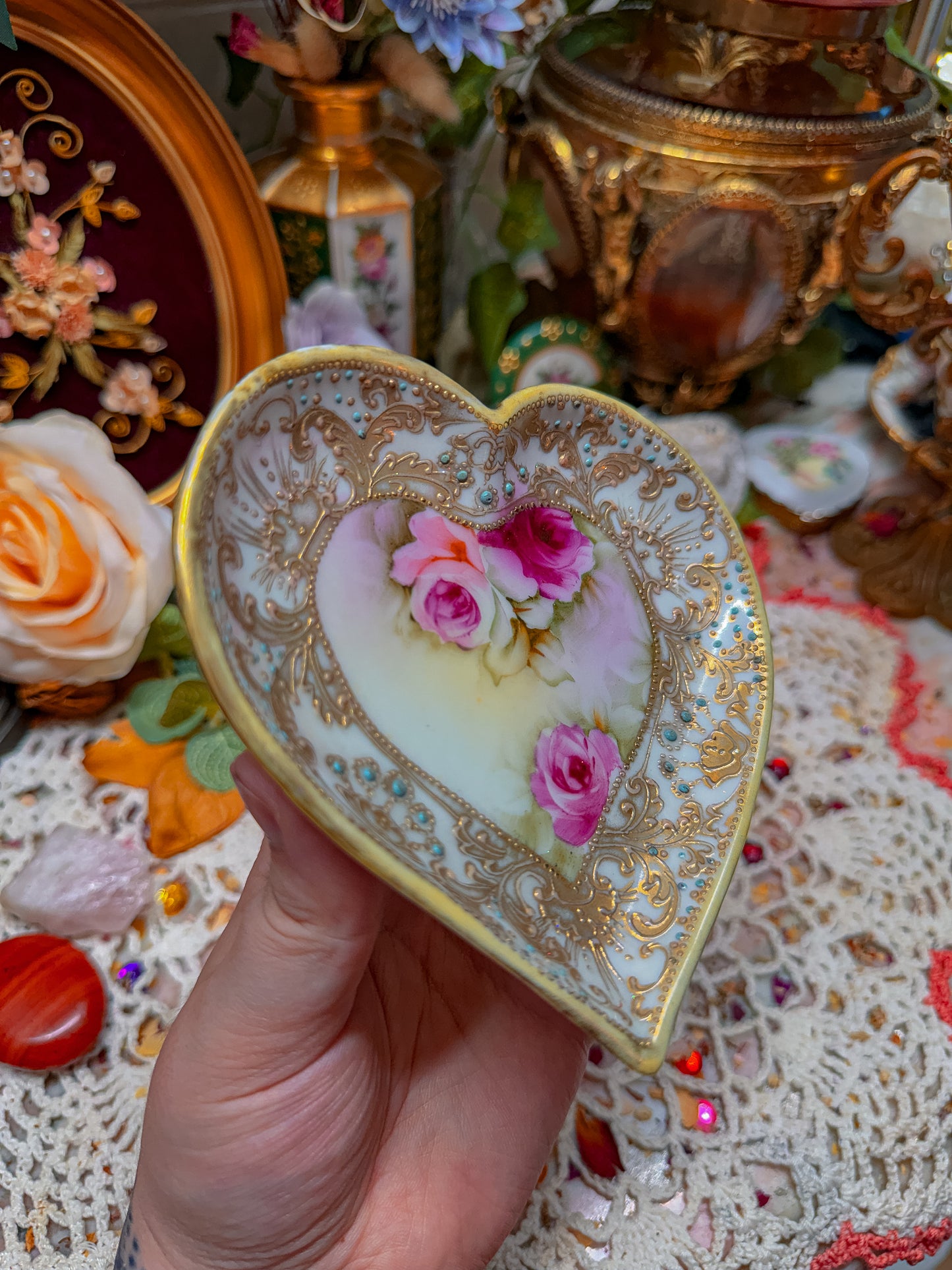 Moriage Nippon heart dish/tray✨