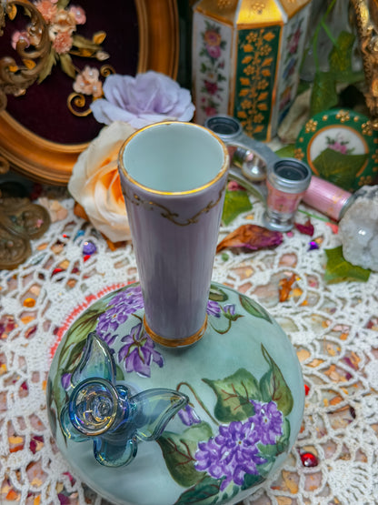 Floral Limoges French bong✨