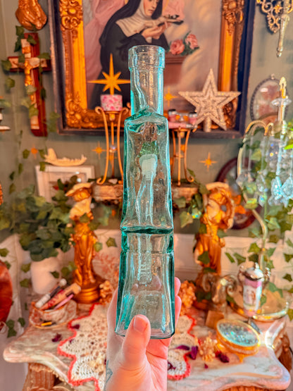 Greenish blue glass moon boy✨