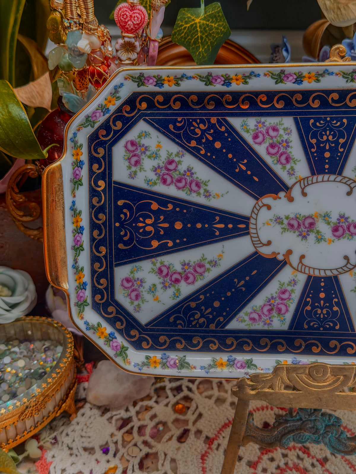Coalport floral tray✨