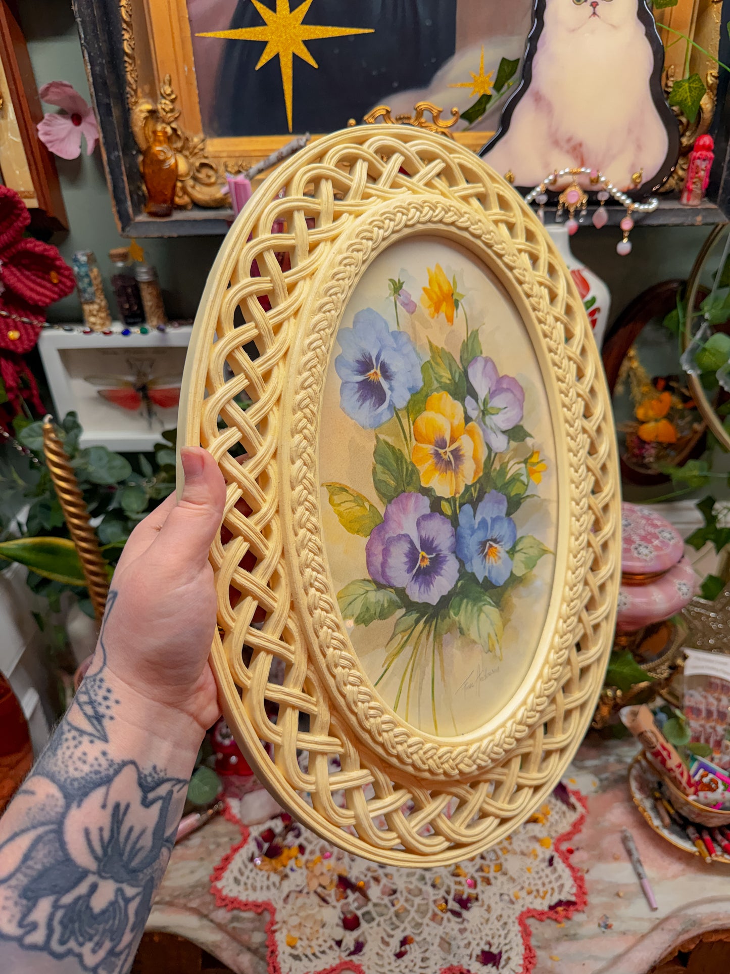Homco watercolor floral wall art✨
