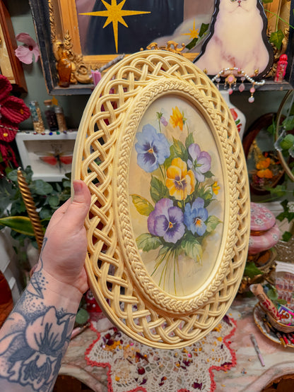 Homco watercolor floral wall art✨