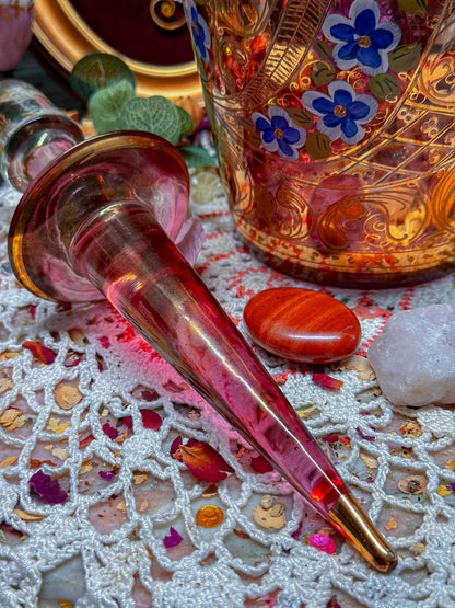 20” Ruby red bohemian✨