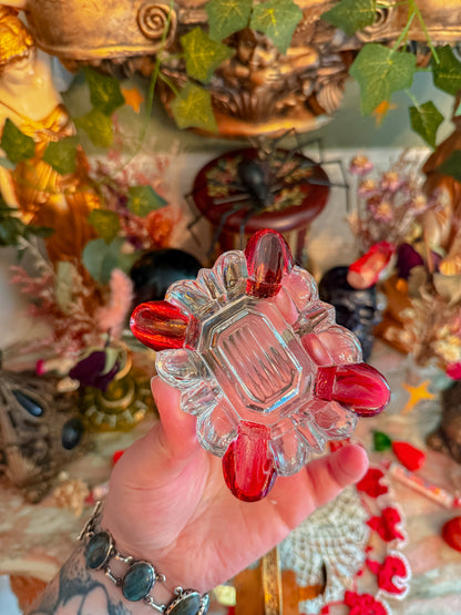 Gilted metal stacked ashtray set✨