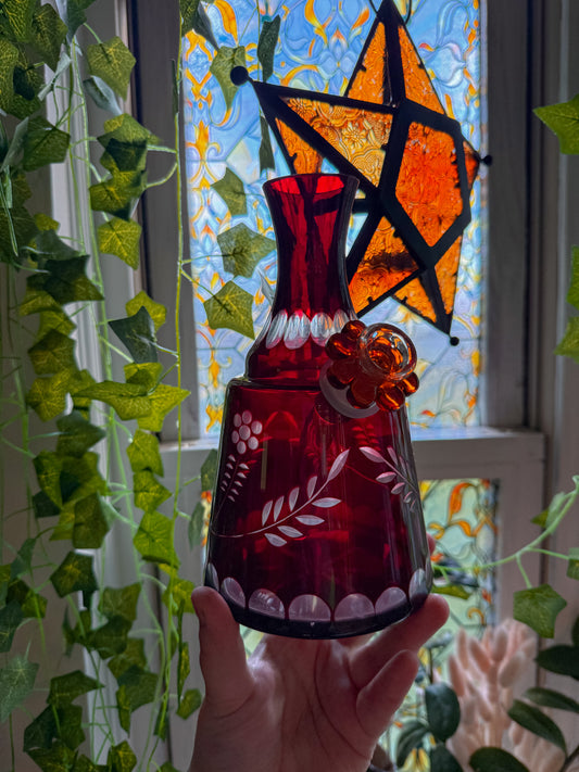 Cut glass bohemian ✨
