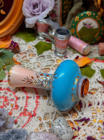 Floral hand painted chillum✨