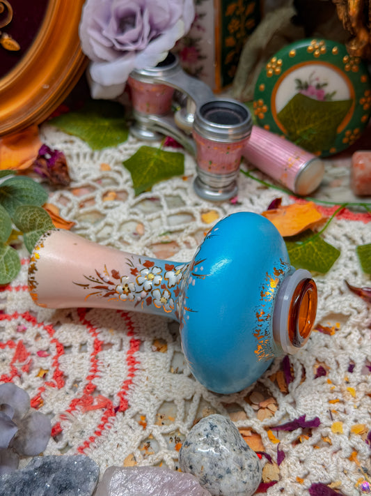 Floral hand painted chillum✨