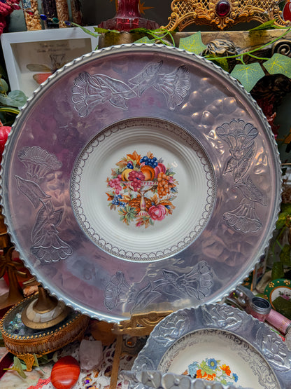 Metal and ceramic ashtray and rolling tray✨