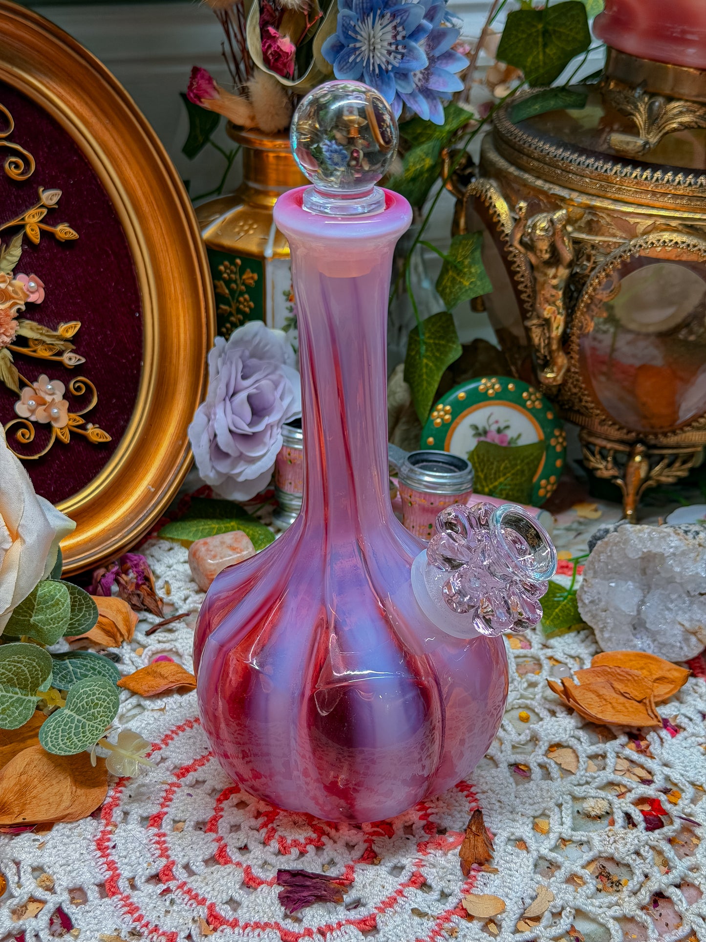 Fenton opalescent optic swirl✨