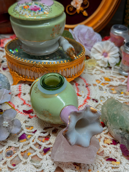 Floral Ardalt pipe and stash jar set✨