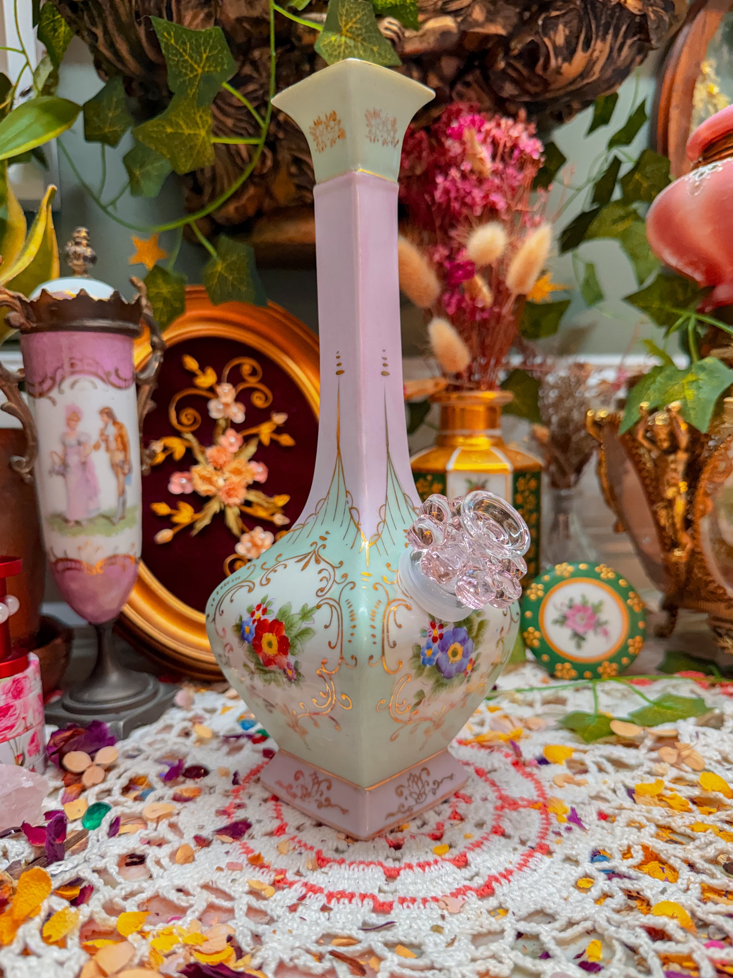 Dresden pink floral  ✨