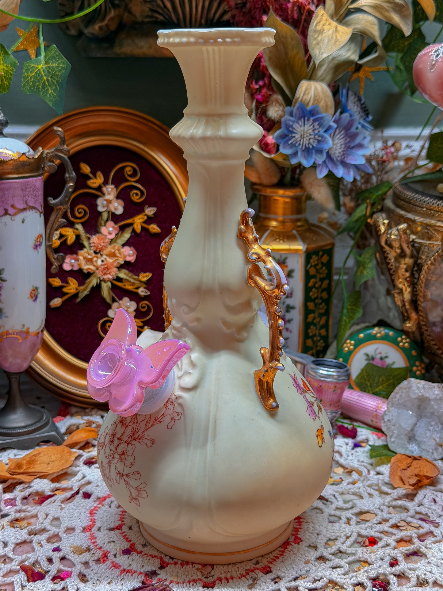 Royal Rudolstadt floral bong✨