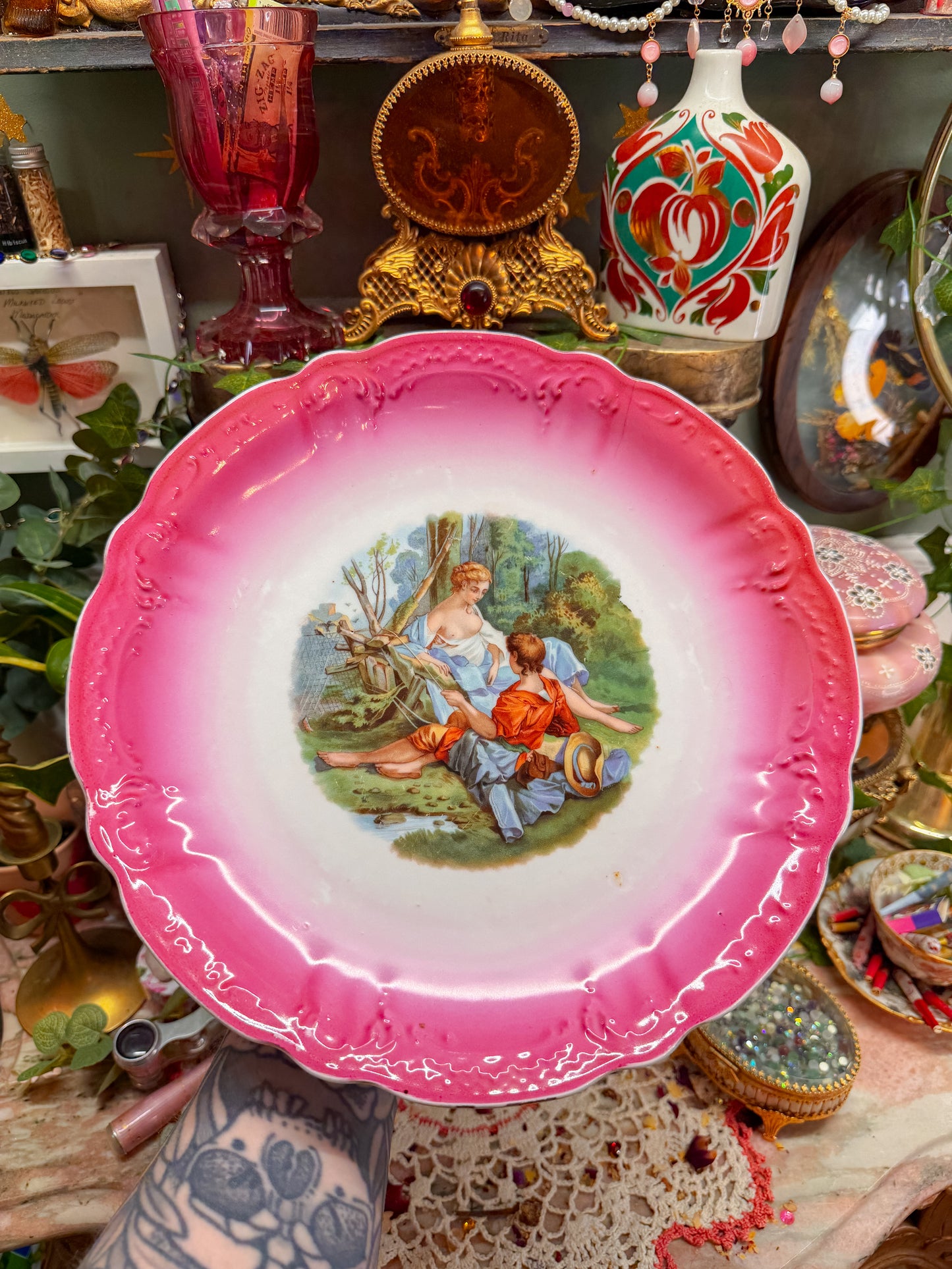 Pink Austrian rolling tray✨