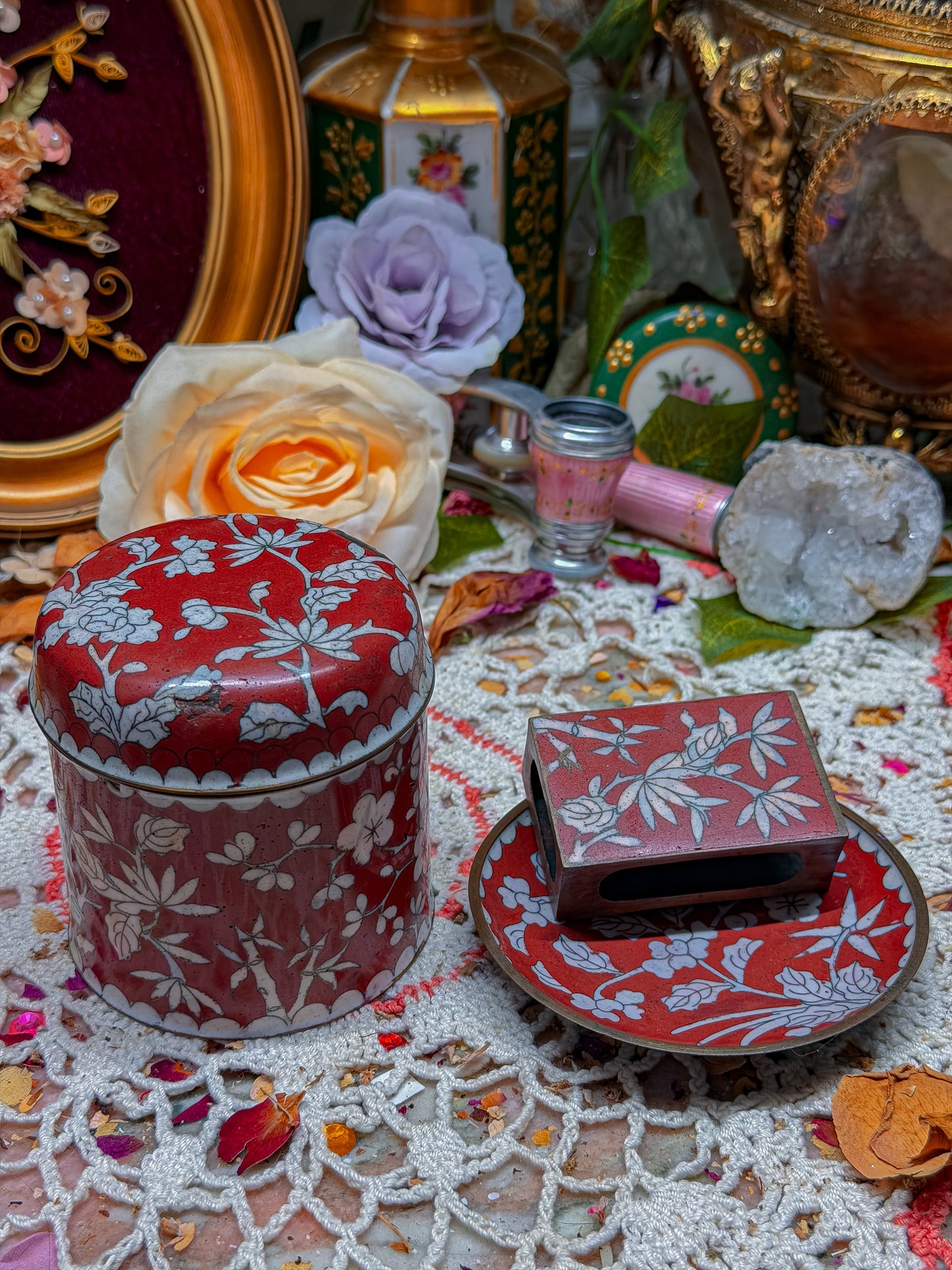 Cloisonné smoke set✨