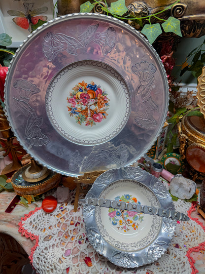 Metal and ceramic ashtray and rolling tray✨