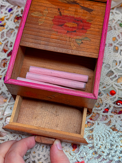 Wooden sliding cigarette box/stash✨