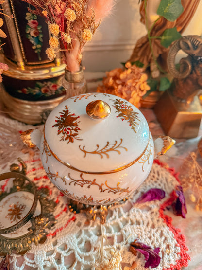 24k gold porcelain and brass set✨