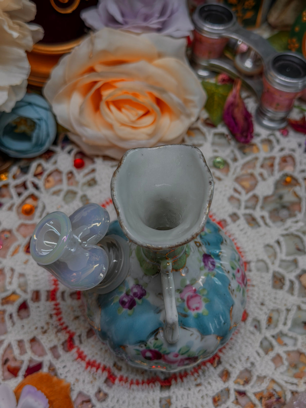 Nippon bong with flower stand Victorian✨