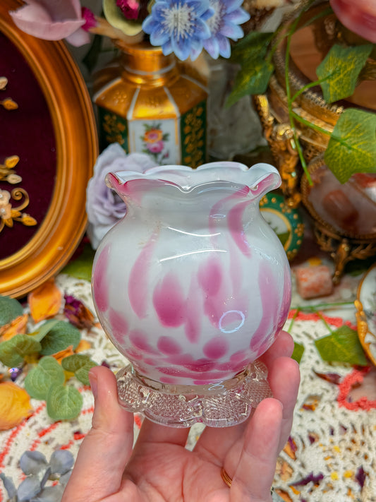 Pilgrim footed glass ashtray or j holder✨