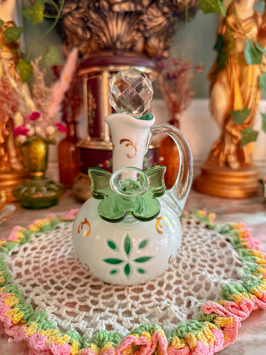 Bohemian cased cut glass✨