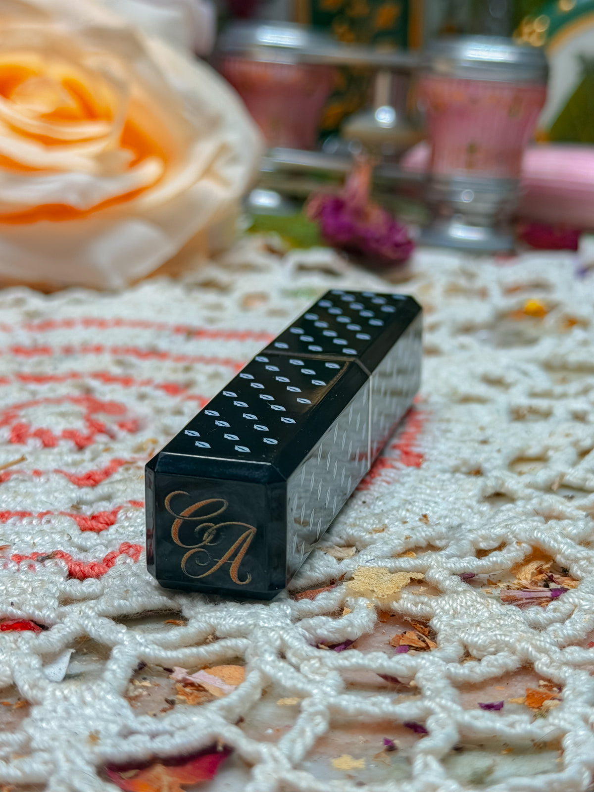 Black and silver lipstick lighter!