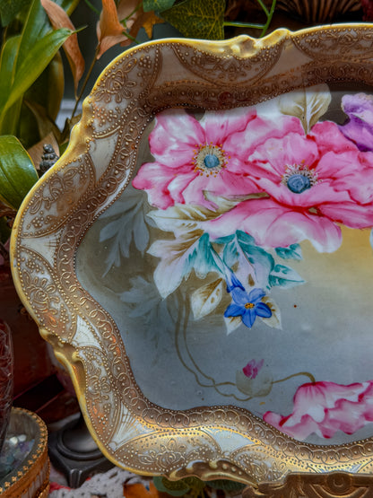 Moriage Nippon floral rolling tray✨