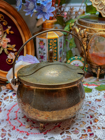 Brass cauldron with bat🕷️