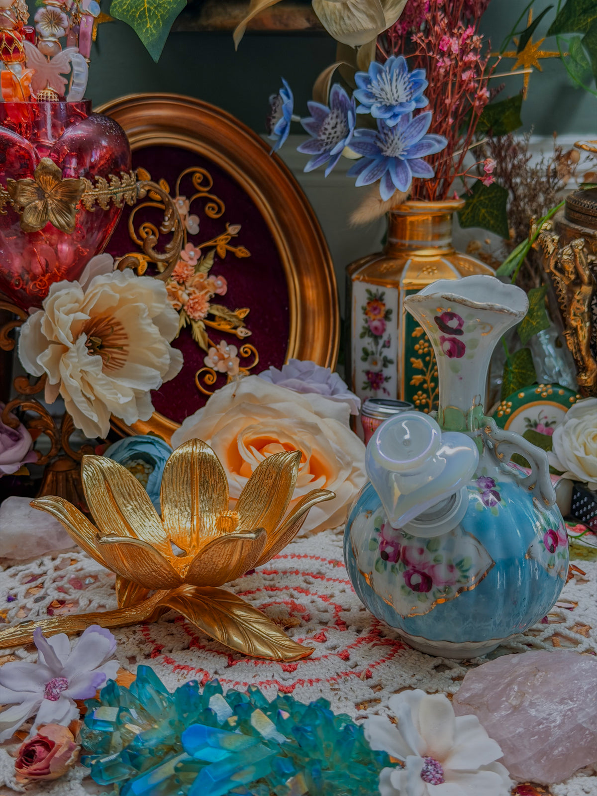 Nippon bong with flower stand Victorian✨